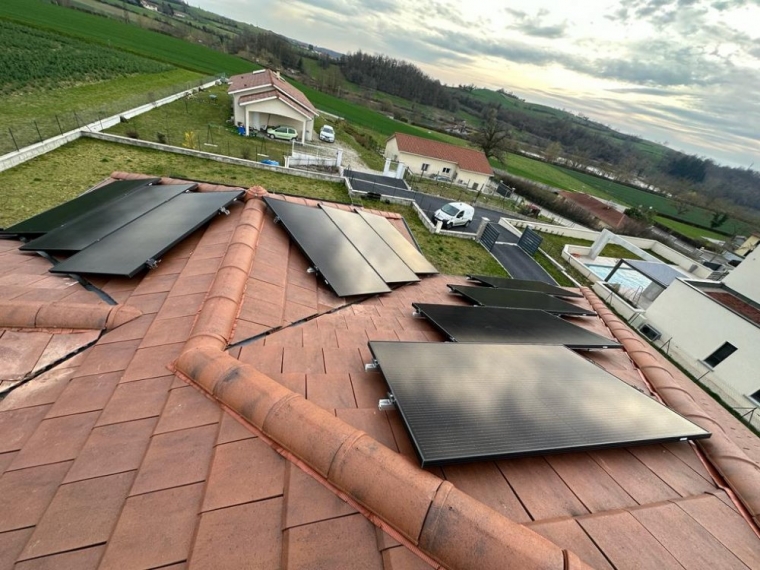  Installation de panneaux photovoltaïques à Méyrieu-les-Étangs, Villefranche-sur-Saône, DIZAY ENERGY