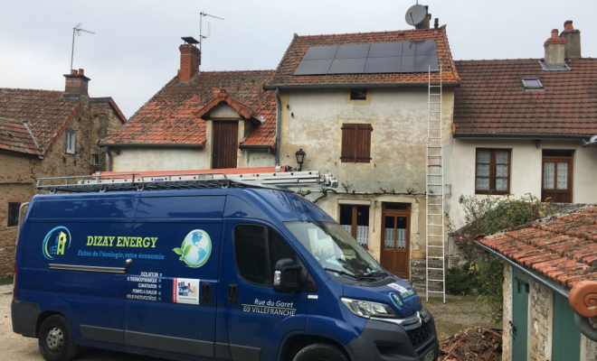 Installation panneaux photovoltaïques 71640 MECELLEY, Villefranche-sur-Saône, DIZAY ENERGY