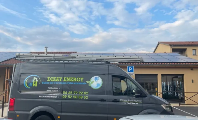 nstallation photovoltaïque 15 kW à Liergues (69400) – Magasin équipé en panneaux DualSun, Villefranche-sur-Saône, DIZAY ENERGY